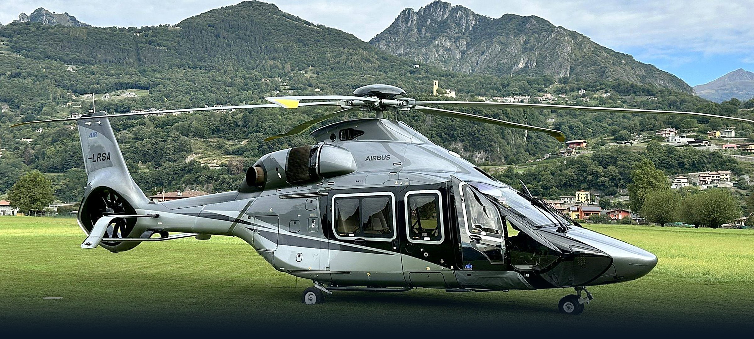 Airbus ACH160 su prato alpino